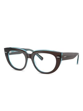 Ray-Ban Occhiali cat-eye - Marrone
