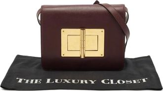 Tom Ford Natalia leren schoudertas - Rood
