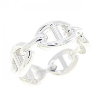 Herm&egrave;s Chaine Dancre Silver 925 Band Ring (Pre-Owned)