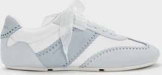 Charles & Keith Cece Heart-Motif Sheer-Lace Sneakers