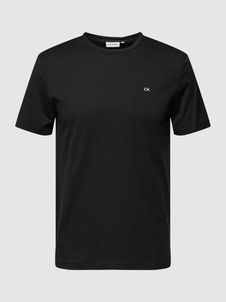 Calvin Klein T-Shirt mit Label-Detail in Black, Größe XXL