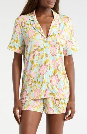 Kilo Brava Stretch Modal Short Pajamas in Painted Blooms at Nordstrom, Size 3X-Large