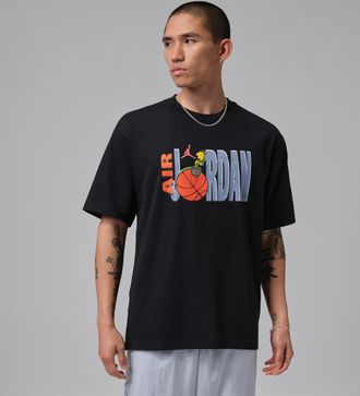 Nike Jordan Mens Jordan Graphic T-Shirt in Black | IF3060-010
