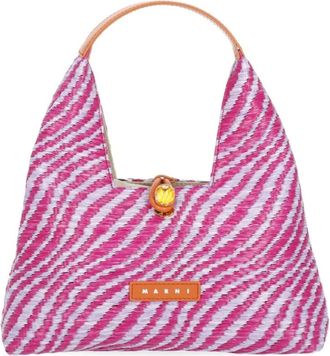 Marni Handbags, female, Multicolor, Size: ONE SIZE Striped Handbag