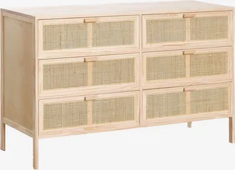 Sklum C&oacute;moda En Rat&aacute;n Y Madera Reyna Sklum