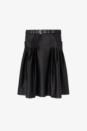Ganni Skirt in Duchesse Satin - Size 34 Black