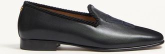 Valentino Garavani Mocassino Les Alc&ocirc;vettes In Capretto Uomo NERO 40.5