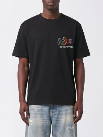 Barrow T-shirt in cotone con stampa grafica e logo a contrasto
