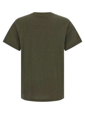 Fendi Stencil-Print Cotton T-shirt - Olive Green