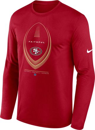 Nike San Francisco 49ers Legend Icon Nike Mens Dri-FIT NFL Long-Sleeve T-Shirt in Red | NKHT6DL9B-NDB
