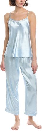 Flora Nikrooz 2Pc Solid Dot Jacquard Cami & Capri Set