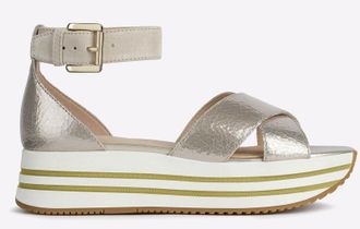 Geox Kency Sandals Womens - Silver - Size UK 7