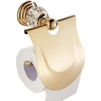 OEM Portarrollos De Papel Higi&eacute;nico Con Tapa, Soporte De Papel De Pared, Dispensador De Papel Higi&eacute;nico, Color Dorado - Crezuo