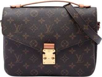 Louis Vuitton Pre-owned Pochette Metis - Dames - Vintage Schoudertas - Bruin - ONE Size - Leer - Vintage