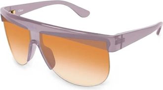 Chlo&eacute; Pilotenzonnebril - Dames - Accessoires - Roze - Maat: 68 MM Nylon