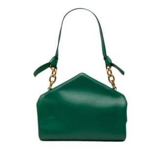 Bottega Veneta Pre-owned Shoulder Bag - Dames - Pre-owned - Groen - Maat: ONE Size Leer