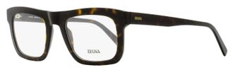 Ermenegildo Zegna Mens Bold Rectangular Eyeglasses EZ5276 052 Dark Havana 52mm