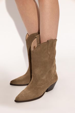 Isabel Marant Suede Cowboy Boots Duerto, Womens, Brown