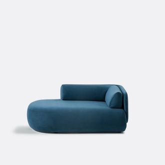 La Redoute Interieurs Longchair links, fluweel, M&eacute;ridiano