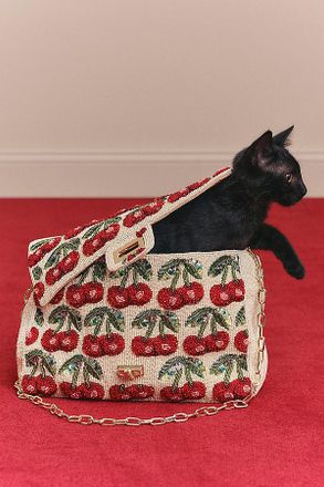 Maeve Oversized Beaded Shoulder Bag