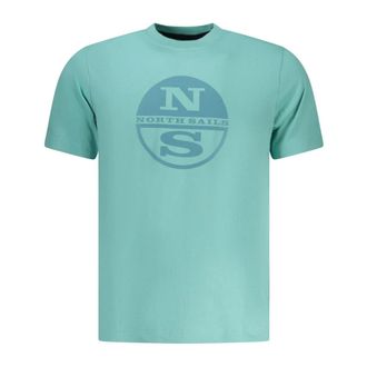 North Sails T-Shirts, male, Blue, Size: 3XL Short-sleeved T-shirt