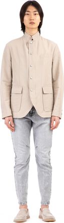 Eleventy Zegna Linen Snap Jacket