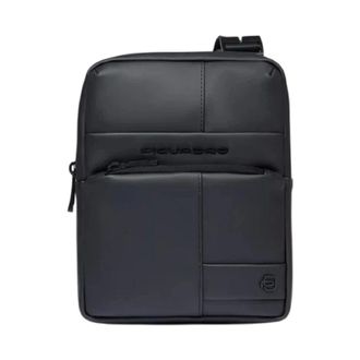 Piquadro Backpacks, male, Black, ONE SIZE, Pocket crossbody bag with iPad mini