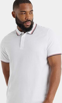 Jacamo Pure Cotton Pique Tipped Polo