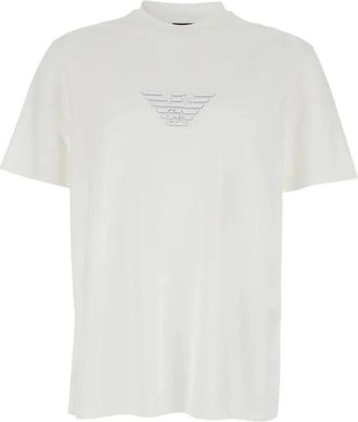 Emporio Armani M0306 Eagle Logo T-Shirt - Heren - T-shirts - Wit - M - Tops