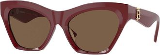 Burberry BE4420U 411973 Womens Sunglasses Burgundy Size 55