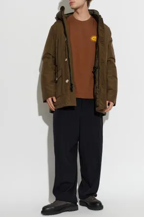 Woolrich Puffer Jacket With Hood, Mens, Green