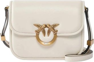 Pinko Love Bag Box - Dames - Schoudertassen - Wit - ONE Size - Katoen - Tassen