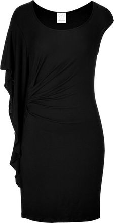 Ella Moss asymmetric flutter black dress Size S