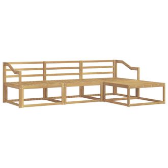 vidaXL Conjunto De Sof&aacute;s De Exterior 4 Pcs Blanco Vidaxl