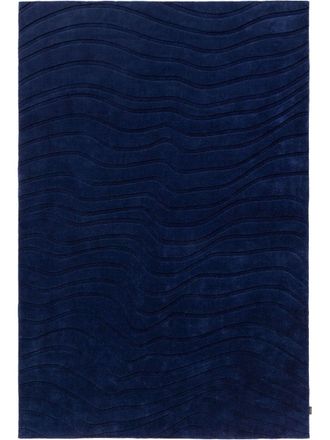 benuta Alfombra de lana azul 160x230