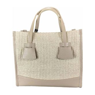 Ripani Ripani, Tassen, Dames, Beige, ONE Size, Leer, 6012 Tote Bag