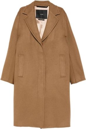 Max Mara Ardenne Coat - Dames - Mantel - Bruin - S - Leer - Jassen