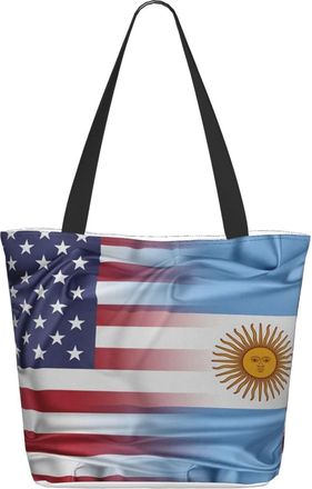 AOOEDM Argentina United States Flag Ladies Shopping Bag 13x11x7in.The Perfect ValentineS Day Gift.It Is The Best ValentineS Day Gift For Mom, Daughter, Wife,