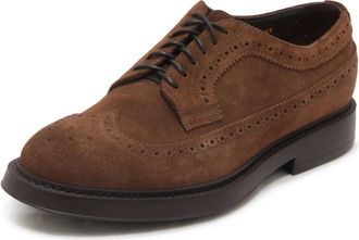 Doucal's Scarpa Allacciata Suede Schoenen Du 2523Bruxuf 009Tc 05 - Heren - Veterschoenen - Bruin - 43 EU - Leer - Schoenen