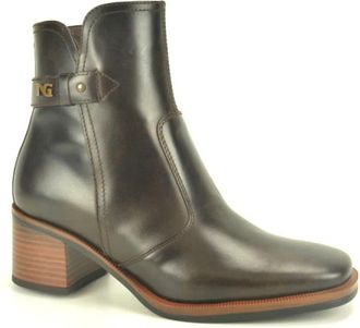 Nero Giardini D.Bruin Botje Carre 4cm - Dames - Laarzen met Hak - Bruin - 40 EU - Schoenen