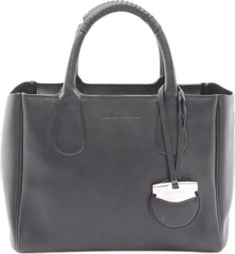 Ferragamo Pre-owned Handbag - Dames - Vintage Handtas - Zwart - ONE Size - Leer - Vintage