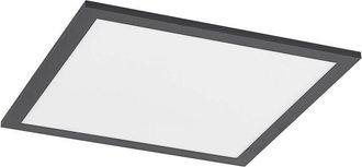 Lindby Led Panel Nelios en Negro de Aluminio - Lindby