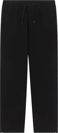 A.P.C. Straight Trousers, male, Black, L, Sporty Canvas Black Trousers Straight Cut