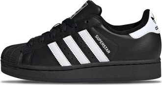 adidas Klassieke zwarte sneakers met witte strepen - unisex - Skateschoenen - Zwart - 36 2/3 EU - Leer - Fitness