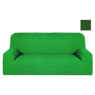 Trade Shop Trade Shop - Copri Divano 2 Posti Verde Estendibile Da 110 A 150 Cm Tessuto Elasticizzato