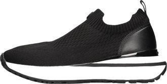 Michael Kors Ari Slip-On Sneakers - Dames - Sneakers - Zwart - 36 1/2 EU - Polyester - Schoenen