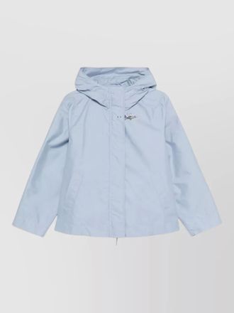 Fay hooded parka coat drawstring hem pockets