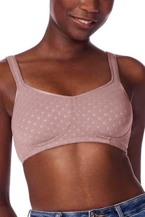 Amoena Tiana Wire-Free Bra in Mauve at Nordstrom, Size 32B