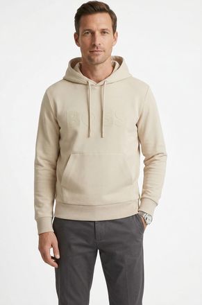 Boss Green by Hugo Boss Hoodie BOSS GREEN Soody, Herren, Gr. XXL, light beige272, Sweatware, Obermaterial: 95% Baumwolle, 5% Elasthan, unifarben, normal, Rundhals, B&uuml;ndchen, 