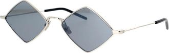 Saint Laurent New Wave SL 302 Lisa Zonnebril - unisex - Zonnebrillen - Grijs - 55 MM - Accessoires